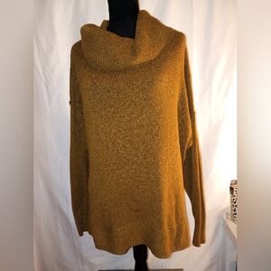 Terra & Sky golden Brown Cowl Neck Sweater